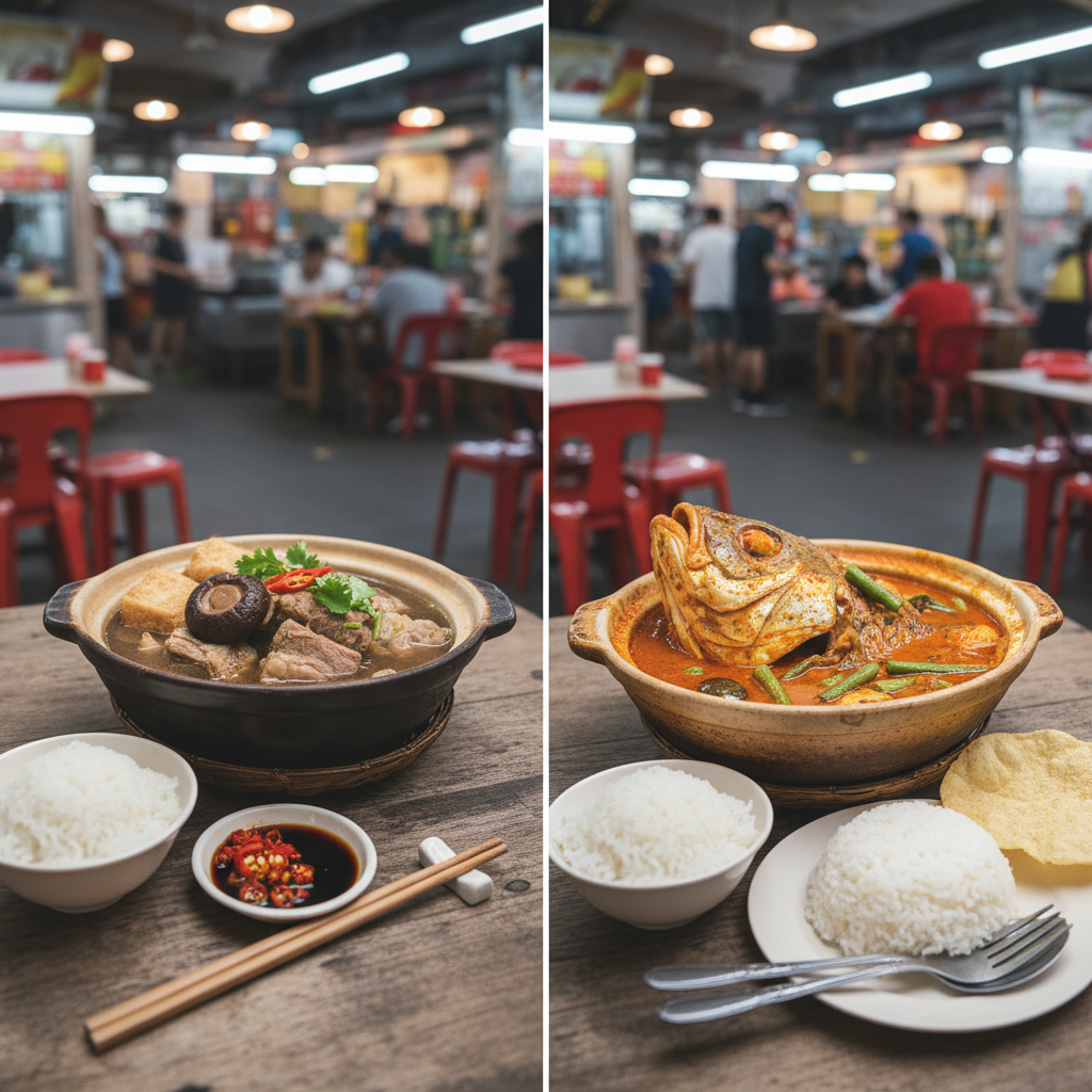 🍲 Bak Kut Teh vs 🐟 Fish Head Curry: Singapore's Ultimate Food Showdown