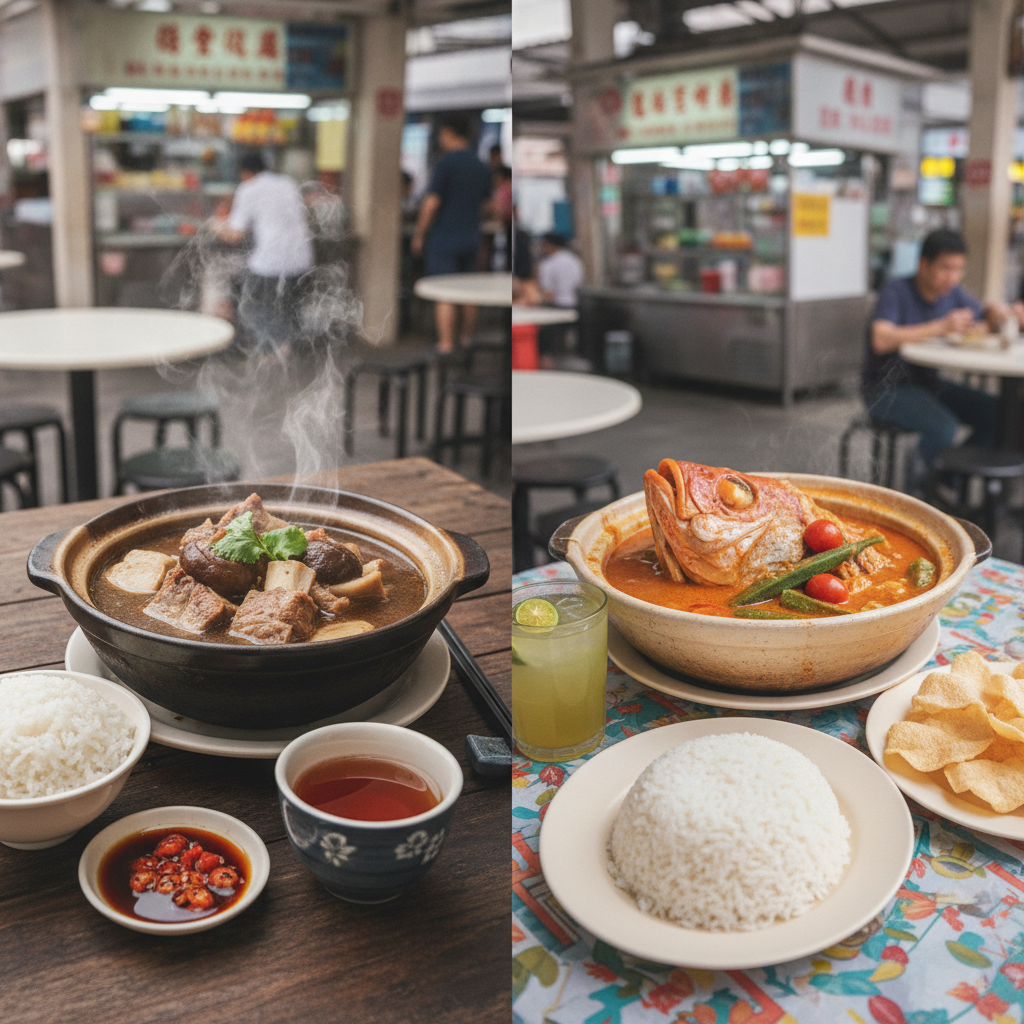 🍲 Bak Kut Teh vs 🐟 Fish Head Curry: Singapore's Ultimate Food Showdown!