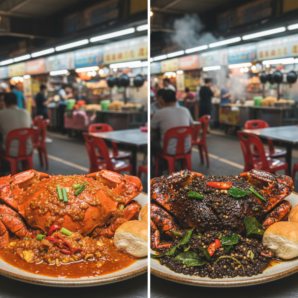 🦀 Chilli Crab vs 🍴 Black Pepper Crab: Singapore's Ultimate Food Showdown