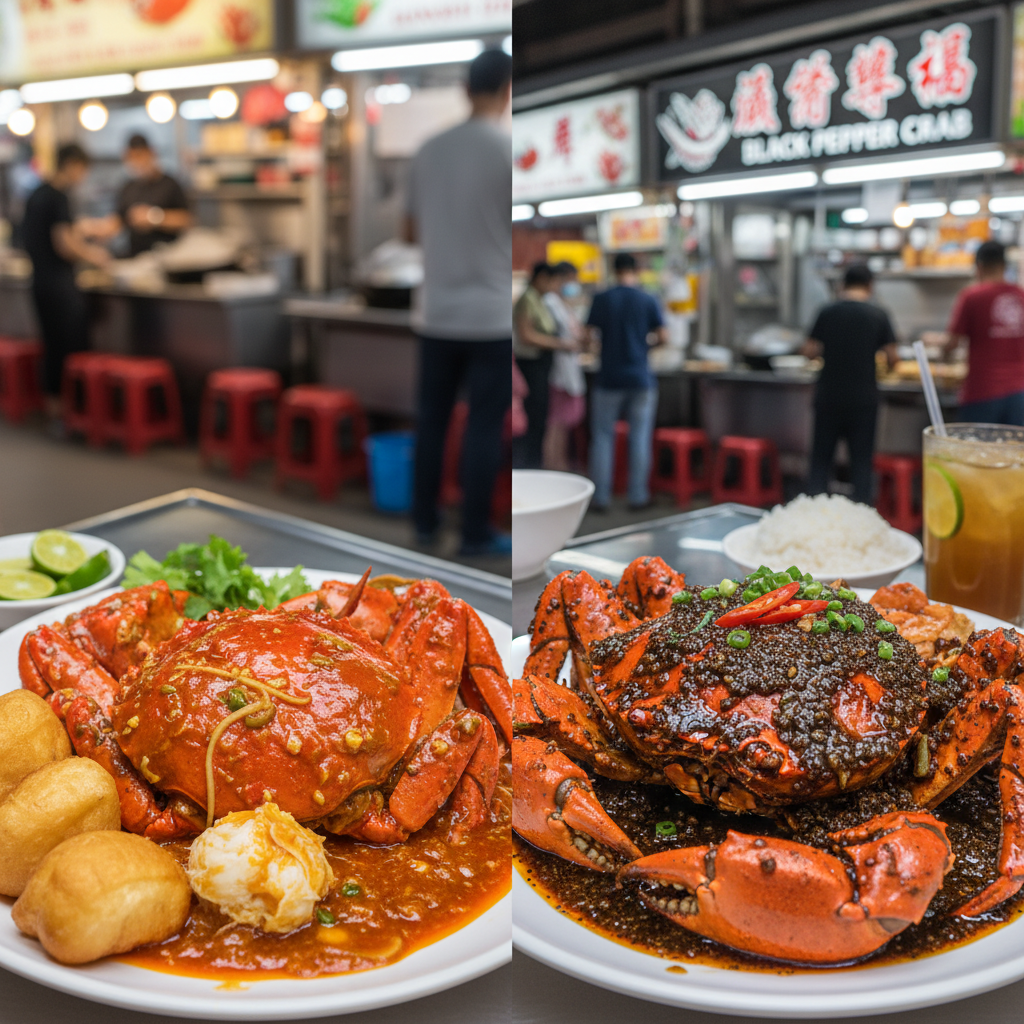 🦀 Chilli Crab vs 🍴 Black Pepper Crab: Singapore's Ultimate Food Showdown