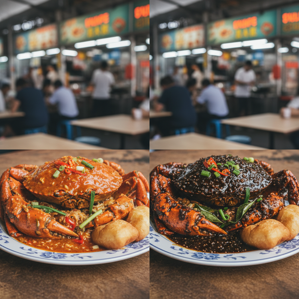 🦀 Chilli Crab vs 🍴 Black Pepper Crab: Singapore's Ultimate Food Showdown