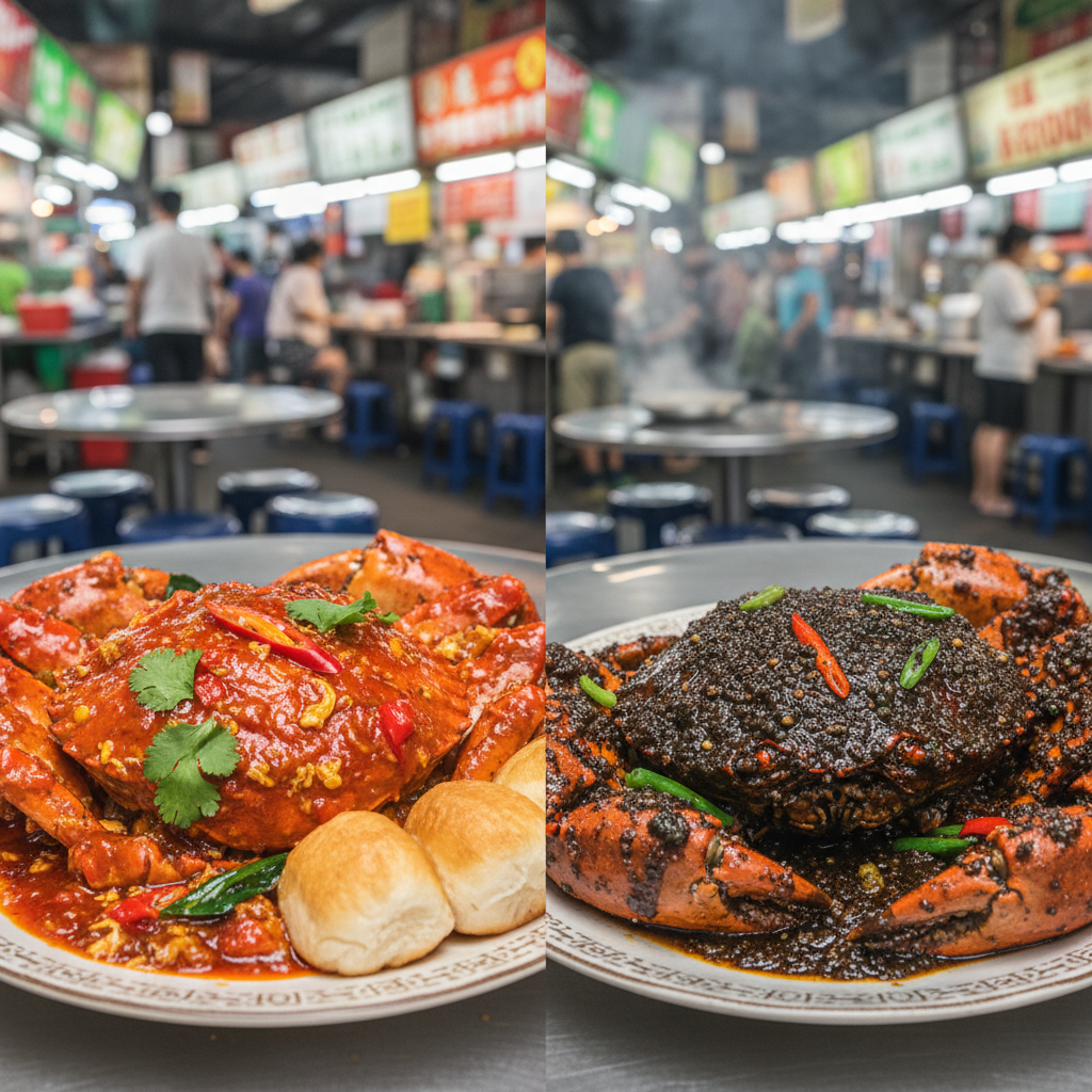 🦀 Chilli Crab vs 🍴 Black Pepper Crab: Singapore's Ultimate Food Showdown!