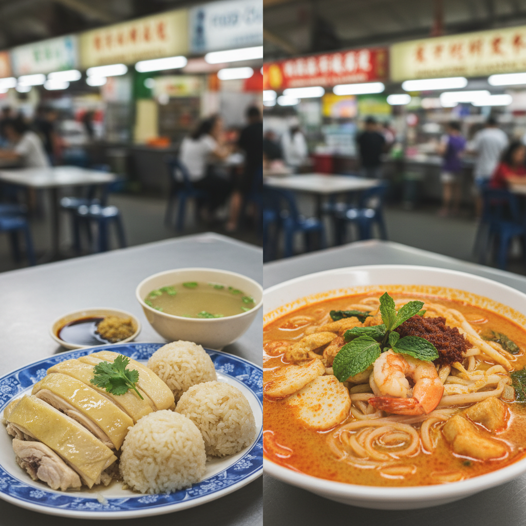 🍗 Hainanese Chicken Rice vs 🍜 Laksa: Singapore's Ultimate Food Showdown