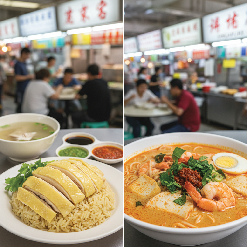 🍗 Hainanese Chicken Rice vs 🍜 Laksa: Singapore's Ultimate Food Showdown
