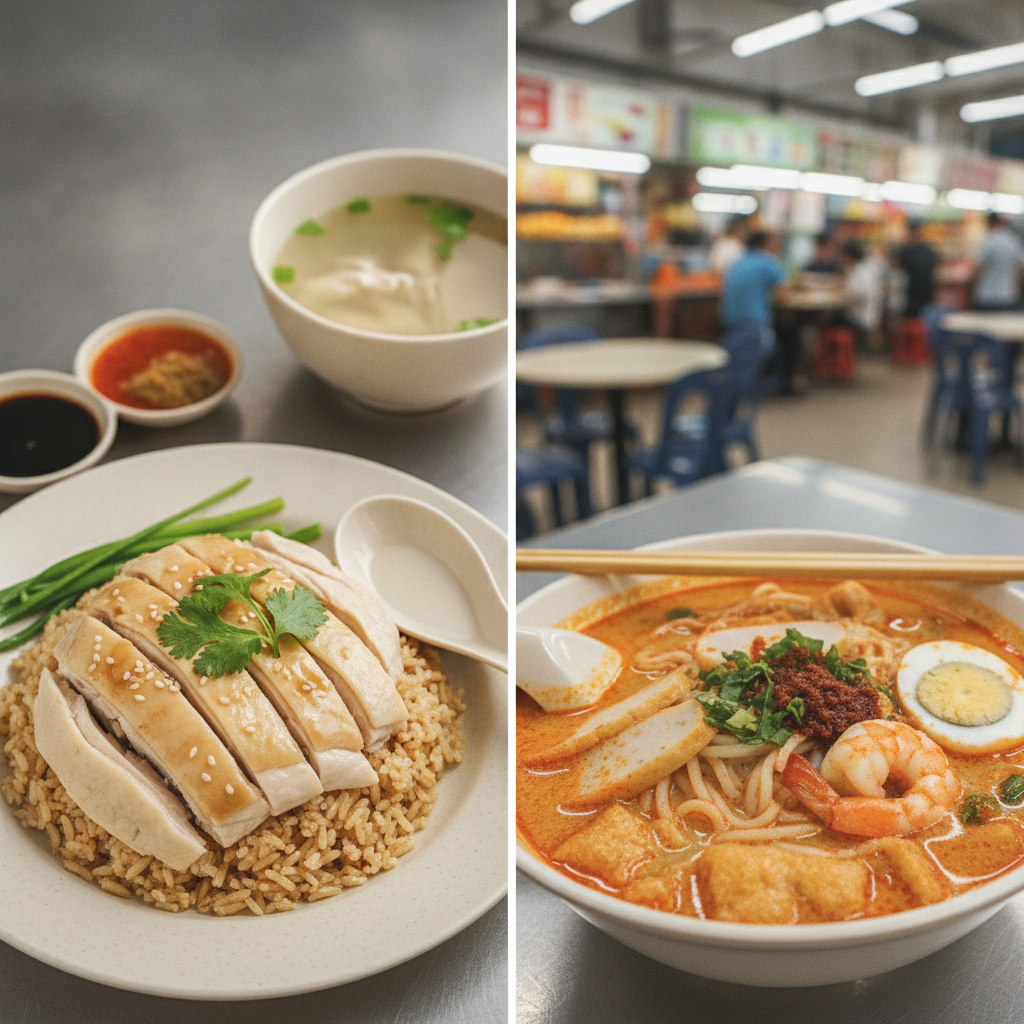 🍗 Hainanese Chicken Rice vs 🍜 Laksa: Singapore's Ultimate Food Showdown