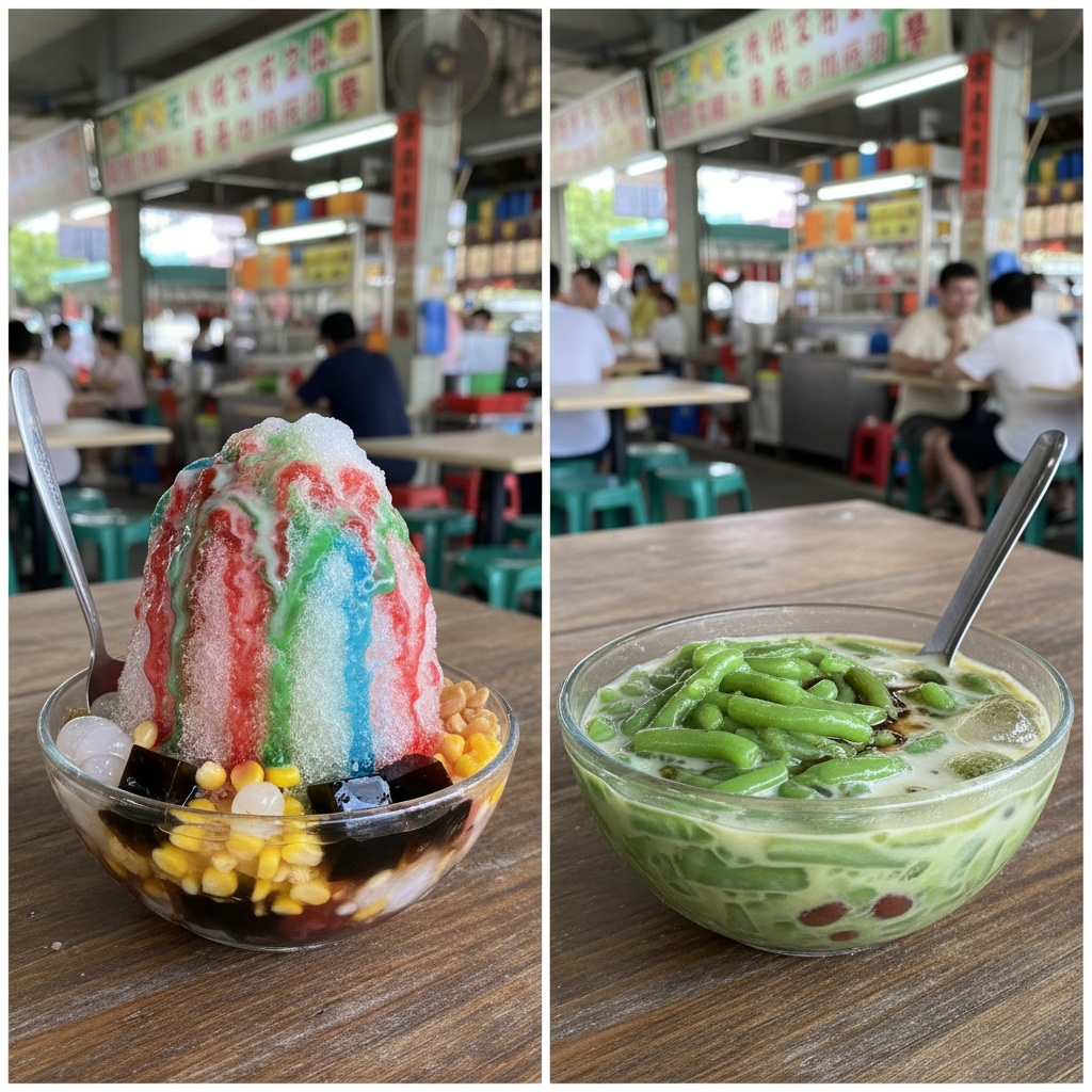 🍧 Ice Kacang vs 🍨 Chendol: Singapore's Ultimate Dessert Showdown!