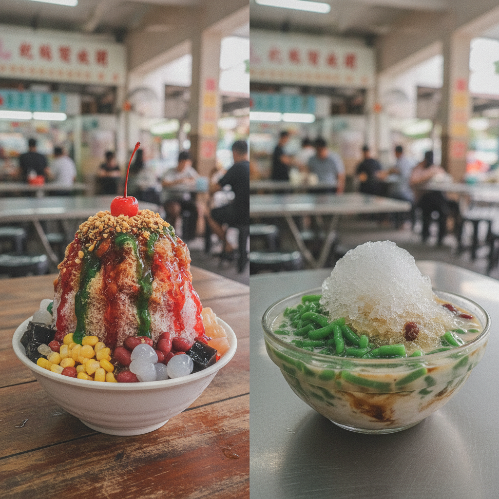 🍧 Ice Kacang vs 🍨 Chendol: Singapore's Ultimate Dessert Showdown!