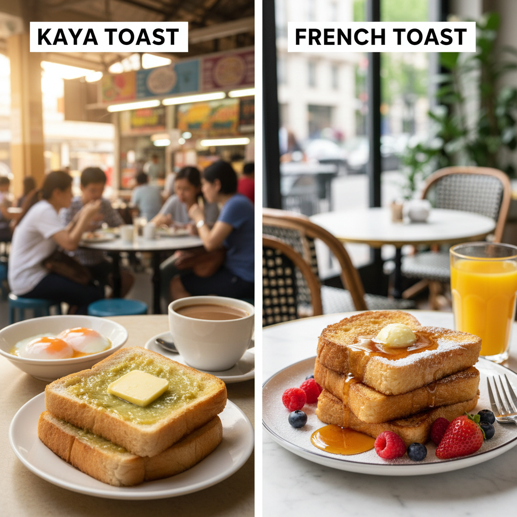 🍞 Kaya Toast vs 🍴 French Toast: Singapore's Ultimate Breakfast Food Showdown!