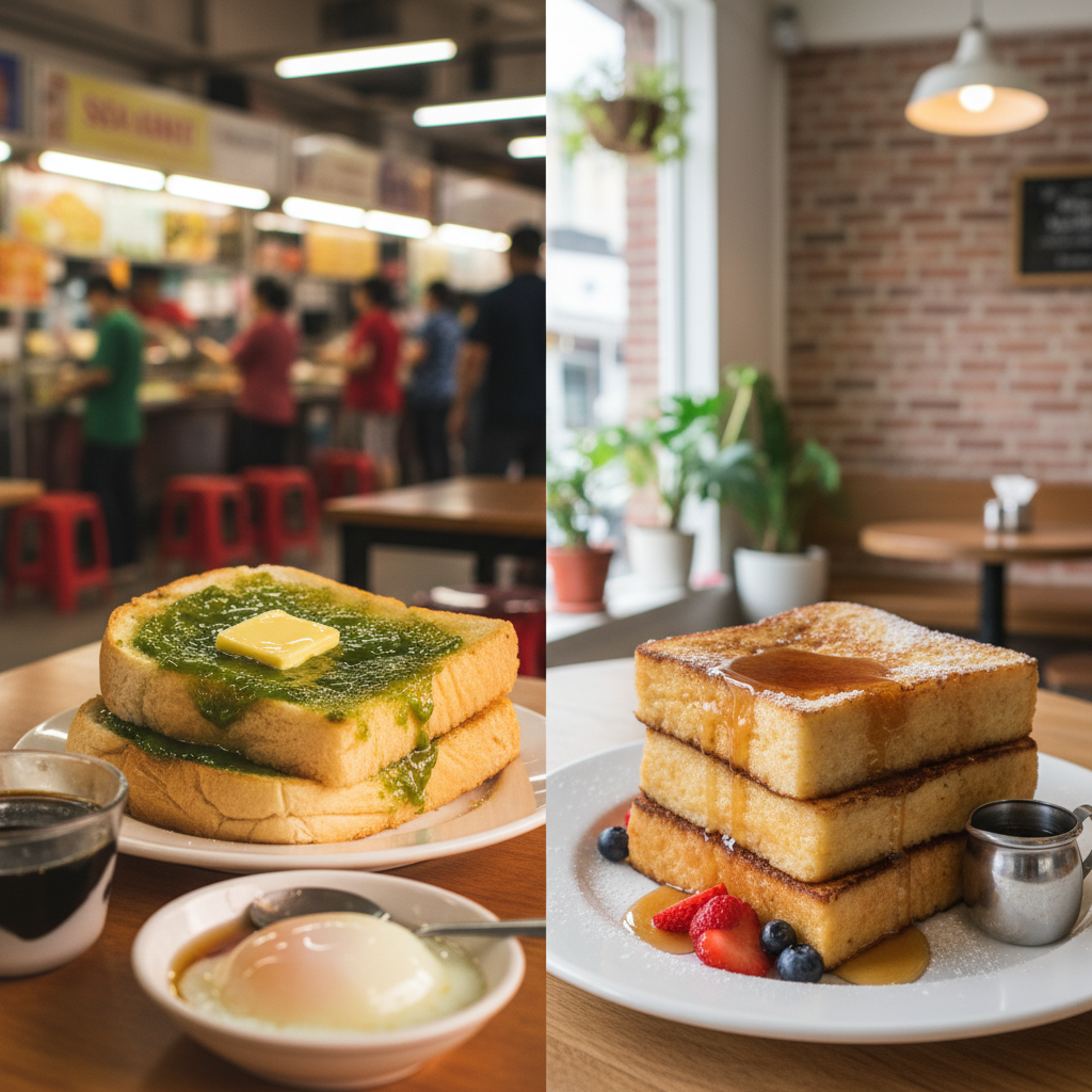 🍞 Kaya Toast vs 🍴 French Toast: Singapore's Ultimate Breakfast Battle!