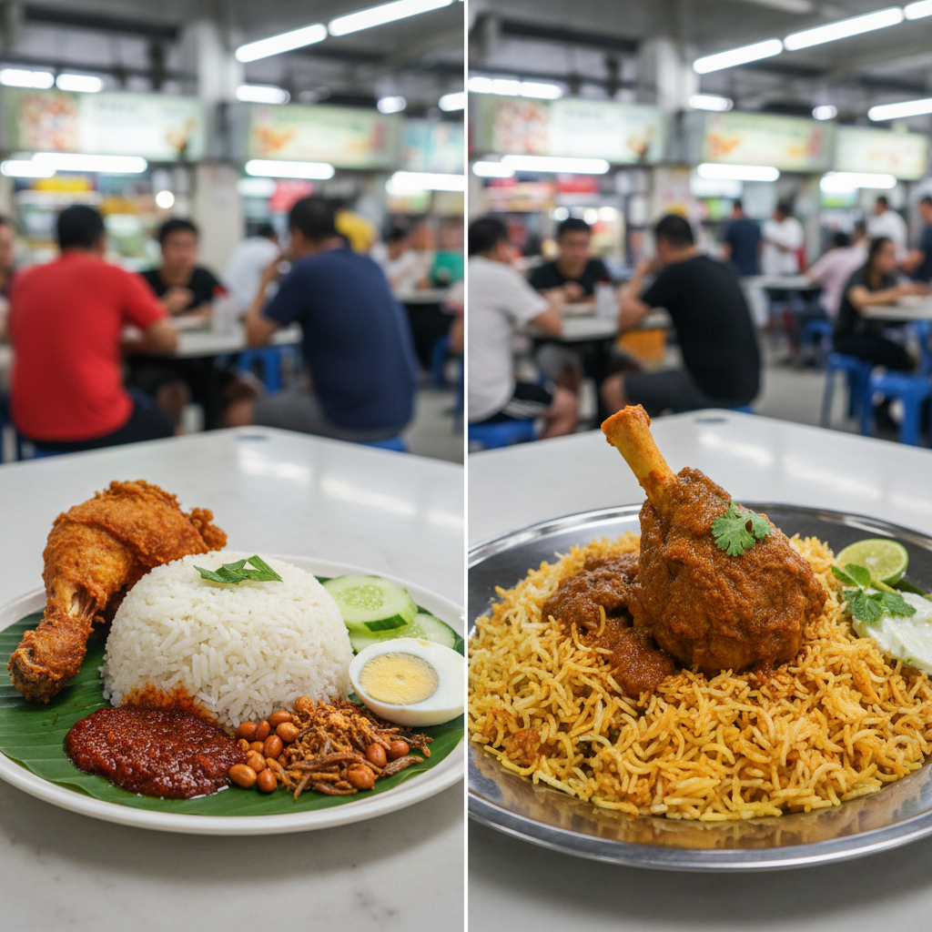 🍚 Nasi Lemak vs 🍴 Nasi Biryani: Singapore's Ultimate Food Showdown