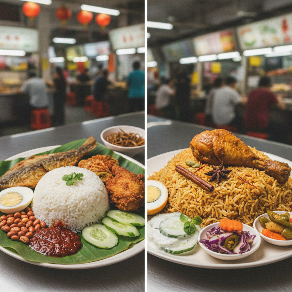 🍚 Nasi Lemak vs 🍴 Nasi Biryani: Singapore's Ultimate Food Showdown