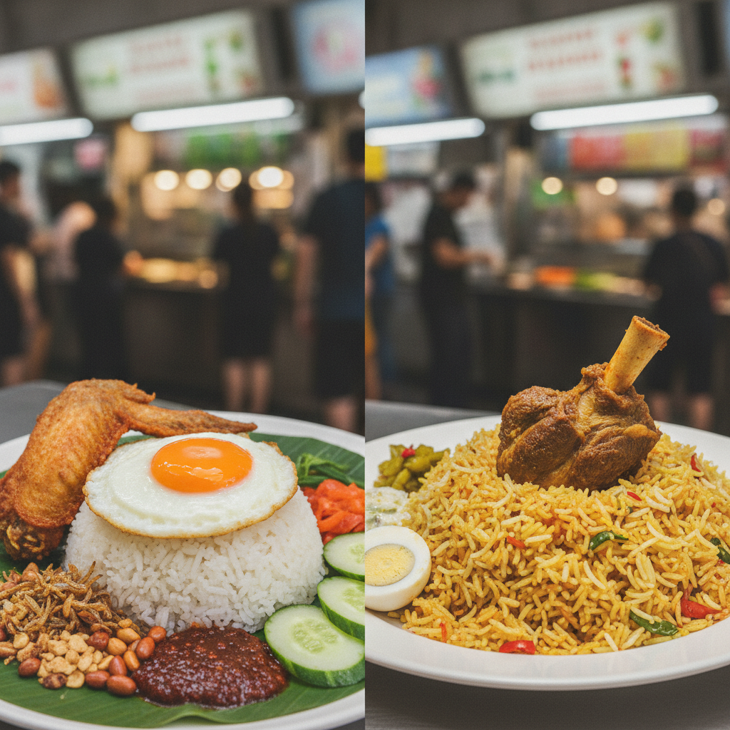 🍚 Nasi Lemak vs 🍴 Nasi Biryani: Singapore's Ultimate Food Showdown!