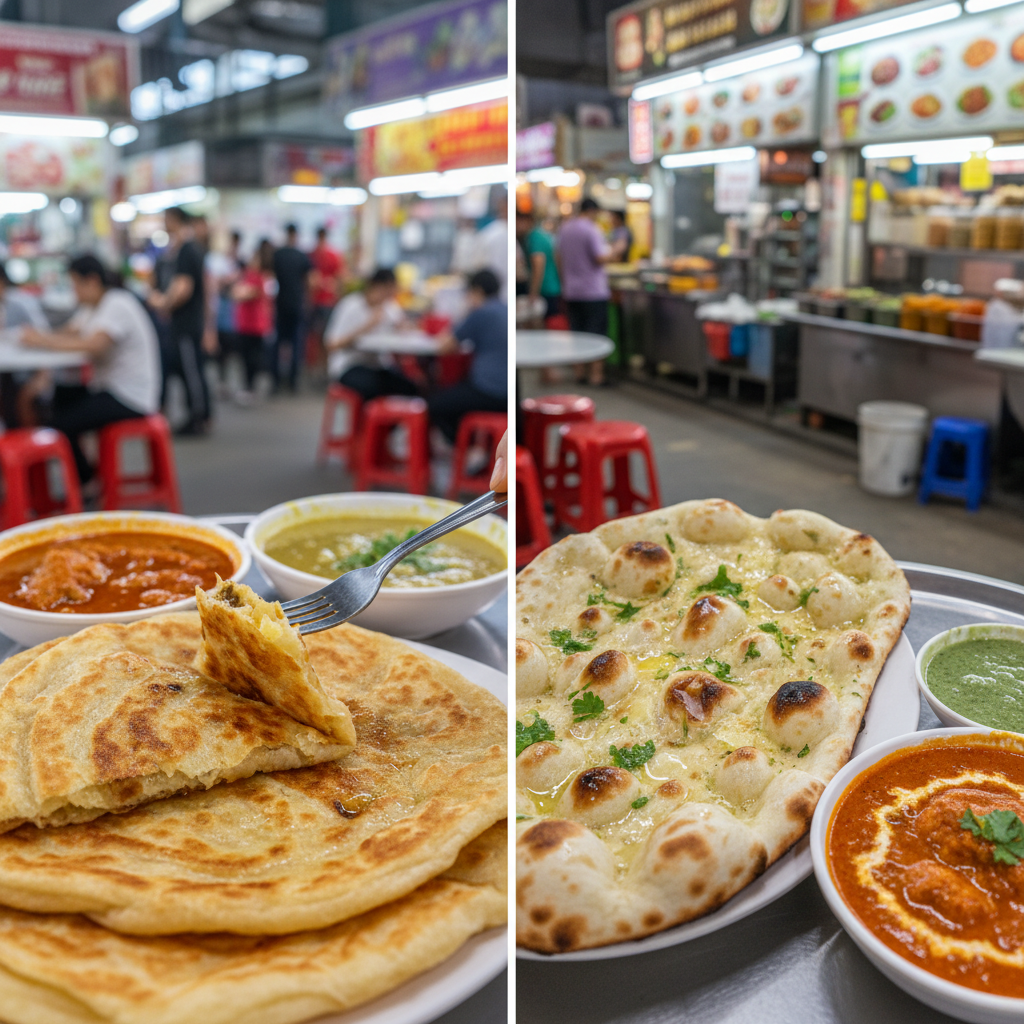 🫓 Roti Prata vs 🍴 Naan: Singapore's Ultimate Food Showdown