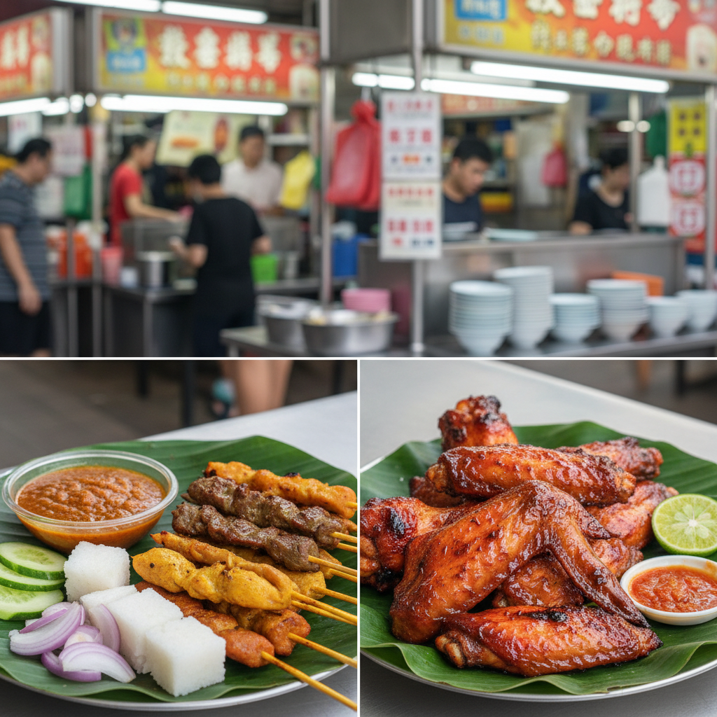 🍢 Satay vs 🍴 BBQ Chicken Wings: Singapore's Ultimate Food Showdown!